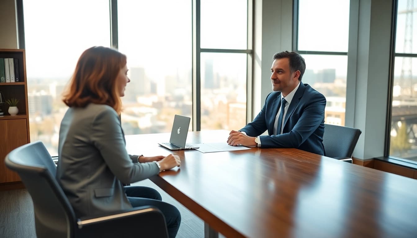 Consultation with a skilled Seattle Social Security Disability Lawyer in a modern law office setting.