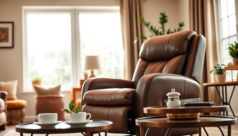 Premium Leather Lift Recliner for Seniors