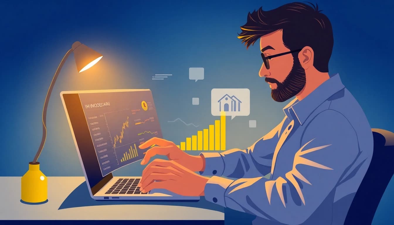 Investimenti nel mattone: analisi dei dati immobiliari con grafici e proiezioni dettagliate.