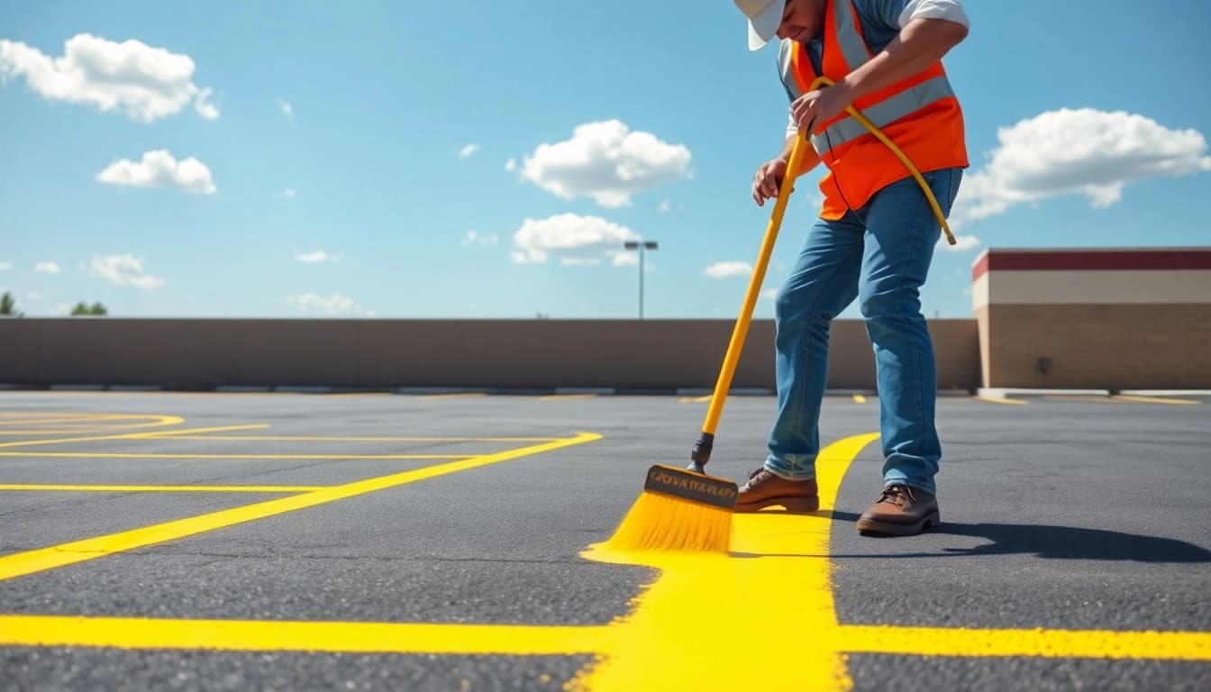 Enhance your space with expert Parking lot striping services Jackson MS to ensure safety and visibility.