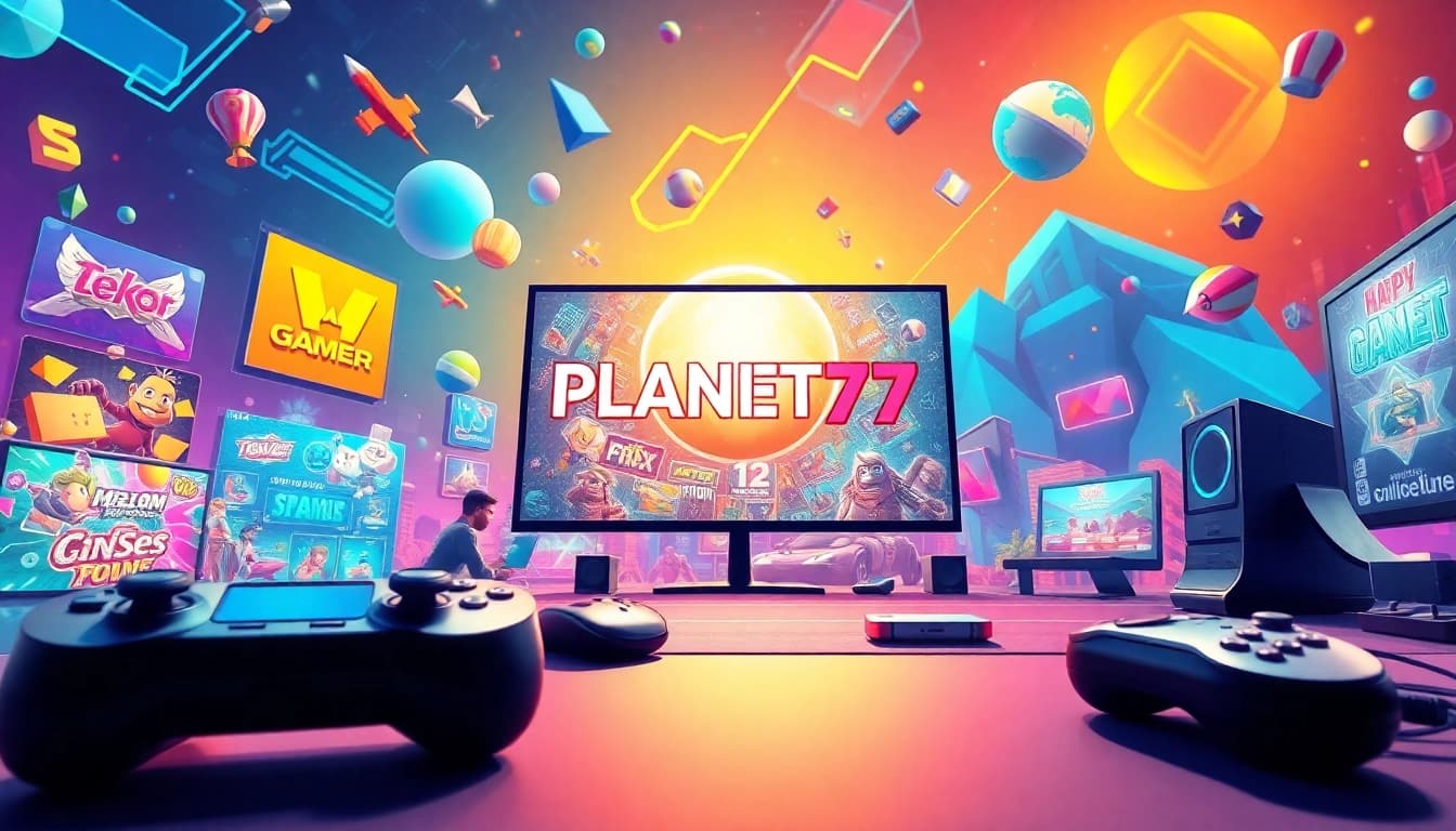 Rasakan keseruan bermain PLANET77 game dengan tampilan yang menarik dan penuh warna.