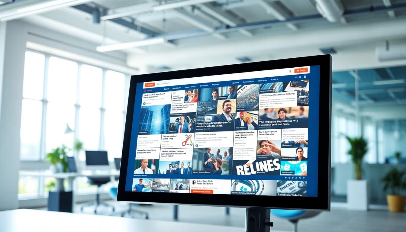 Engaging visual representation of news content from https://newsharbor.com.ua in a modern setting.
