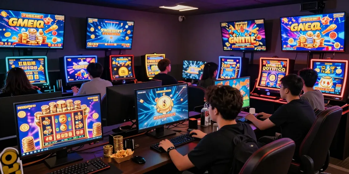 Engaged players enjoying slot gacor games in a lively online gaming atmosphere.