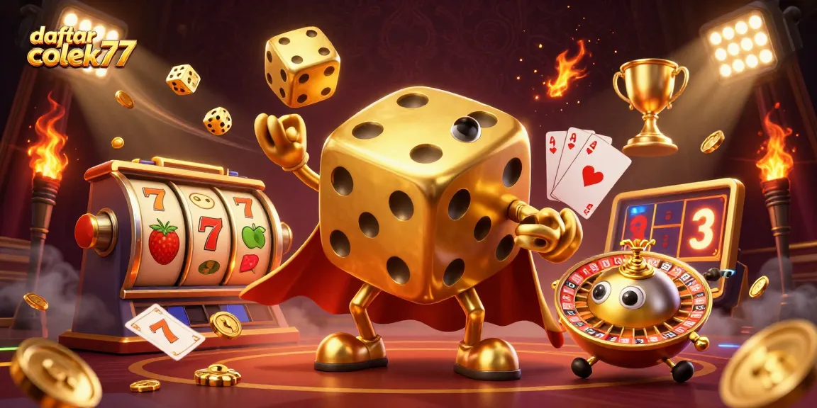 Engage with daftar colek77 and enjoy thrilling slots gameplay experience in this vibrant casino scene.
