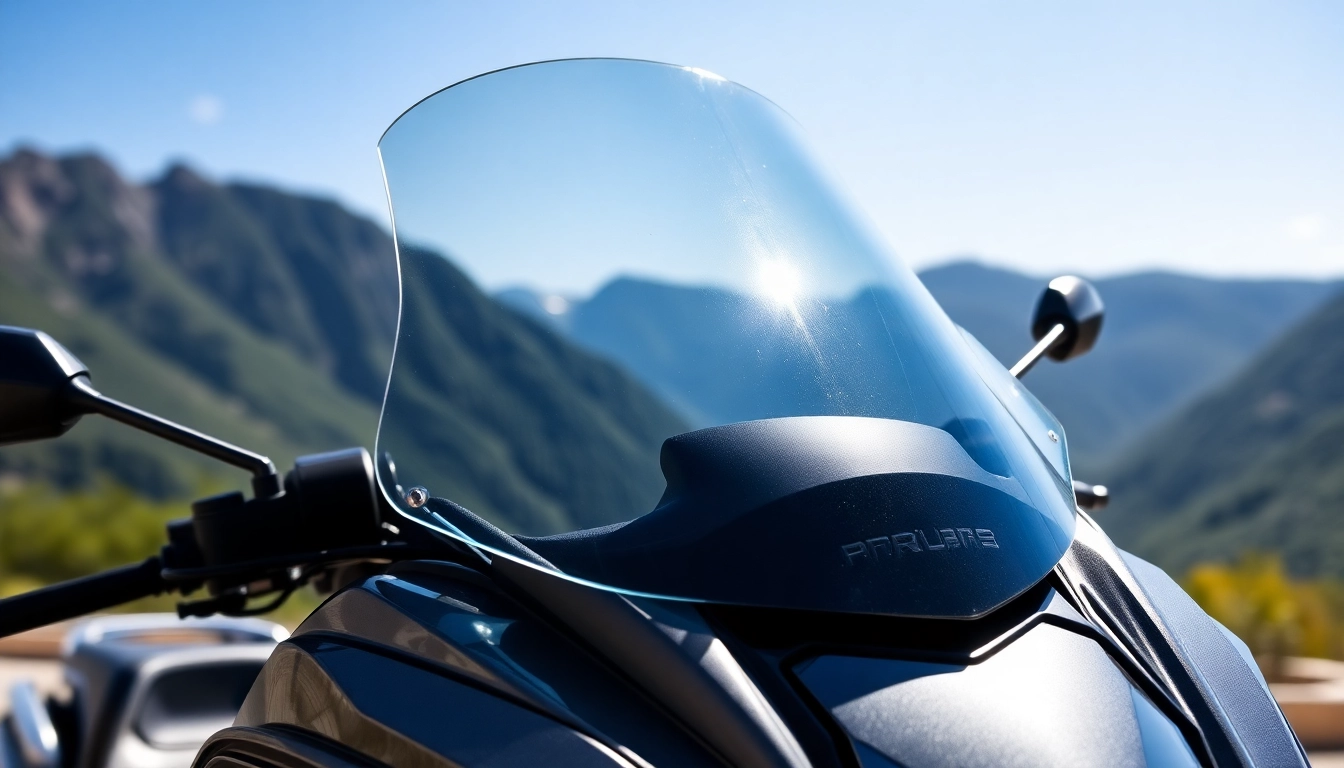 Enhance your ride with a premium motorcycle windshield that improves aerodynamics and style.