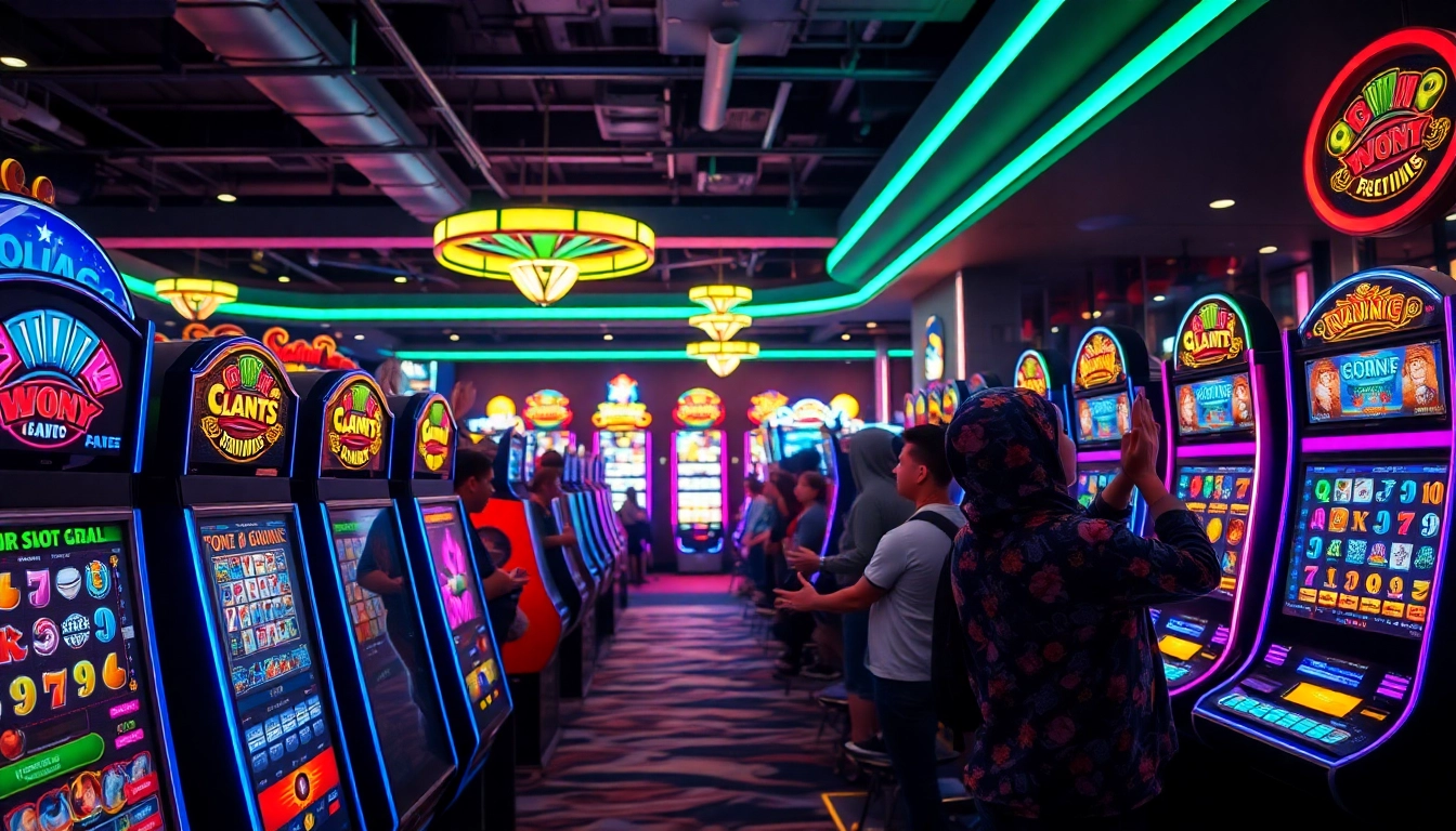 Menangkan jackpot di slot depo 5k dengan suasana kasino yang ramai dan ceria.