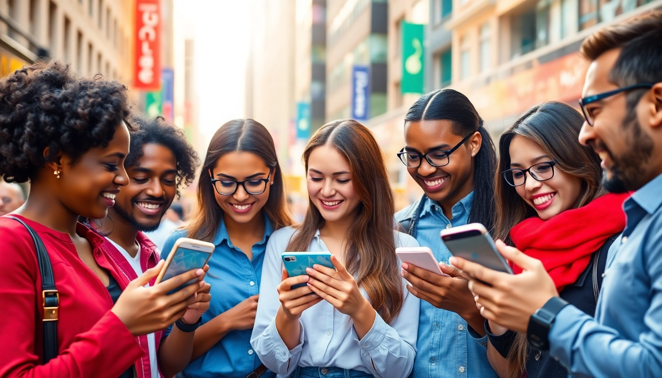 インスタグラム日本人フォロワー購入に関する戦略を語る若者たちの活気あるシーン。