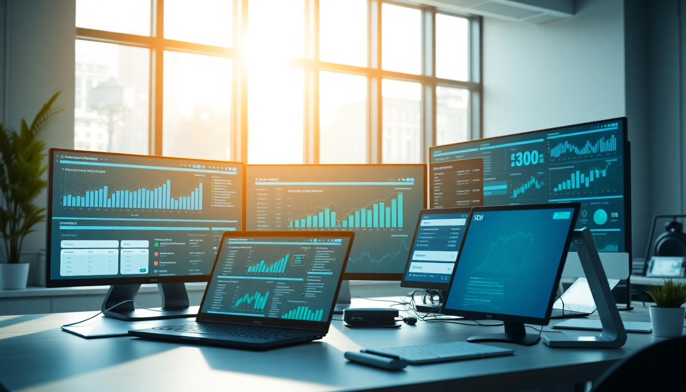 Analiza danych SEO na rankingo.net z przeszklonego biura w tle.