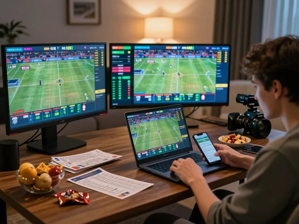 Engaging in online sports betting with giường bệnh nhân support, showcasing live betting excitement.