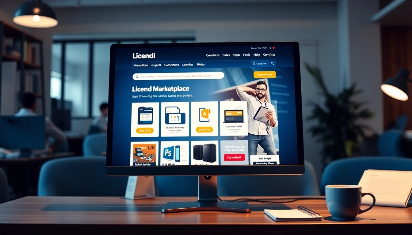 Buying Licendi software license keys through an engaging digital marketplace interface