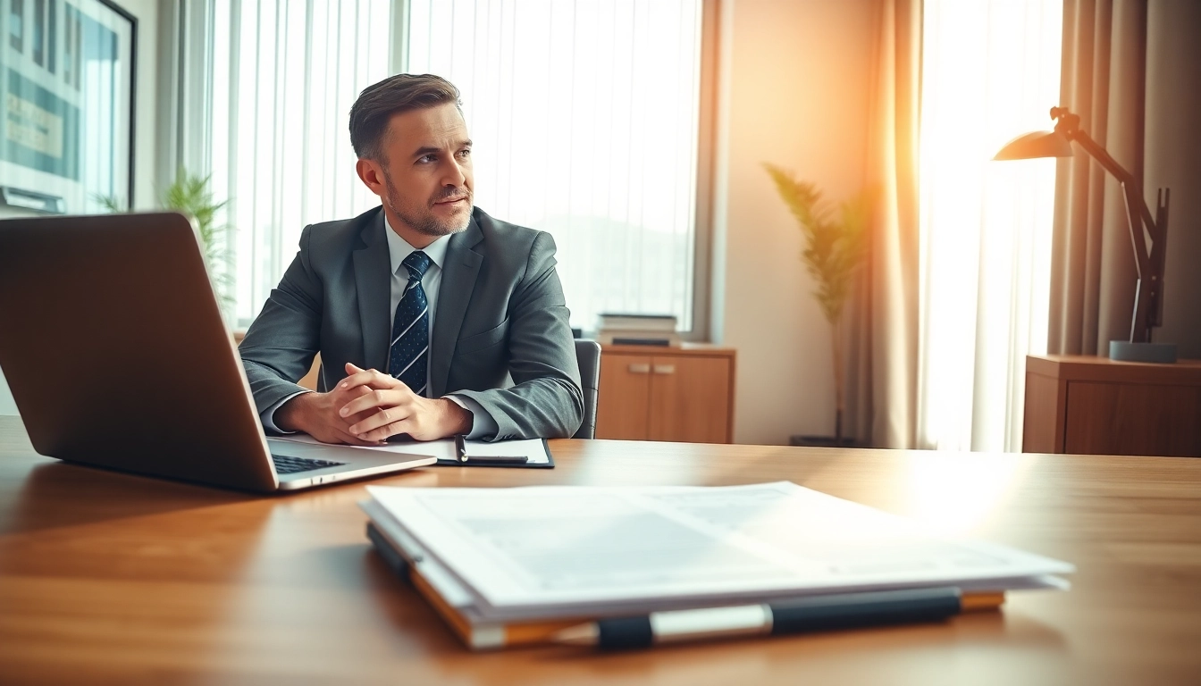 Consulting Orlando Personal Injury Lawyer in an office with a client, creating a compassionate atmosphere.