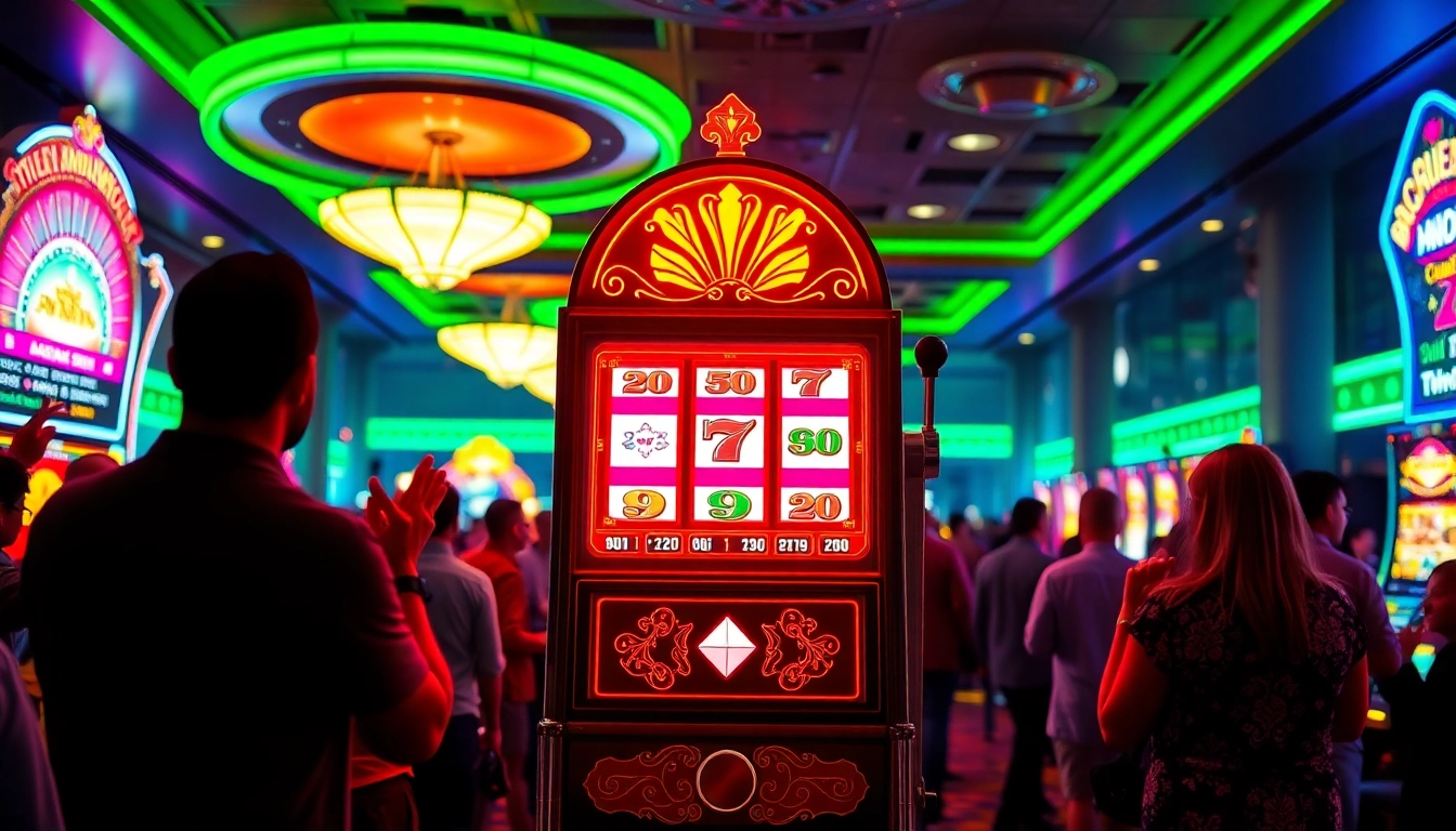 Menangkan jackpot ondel4d slot dengan pemain antusias bersemangat di kasino.