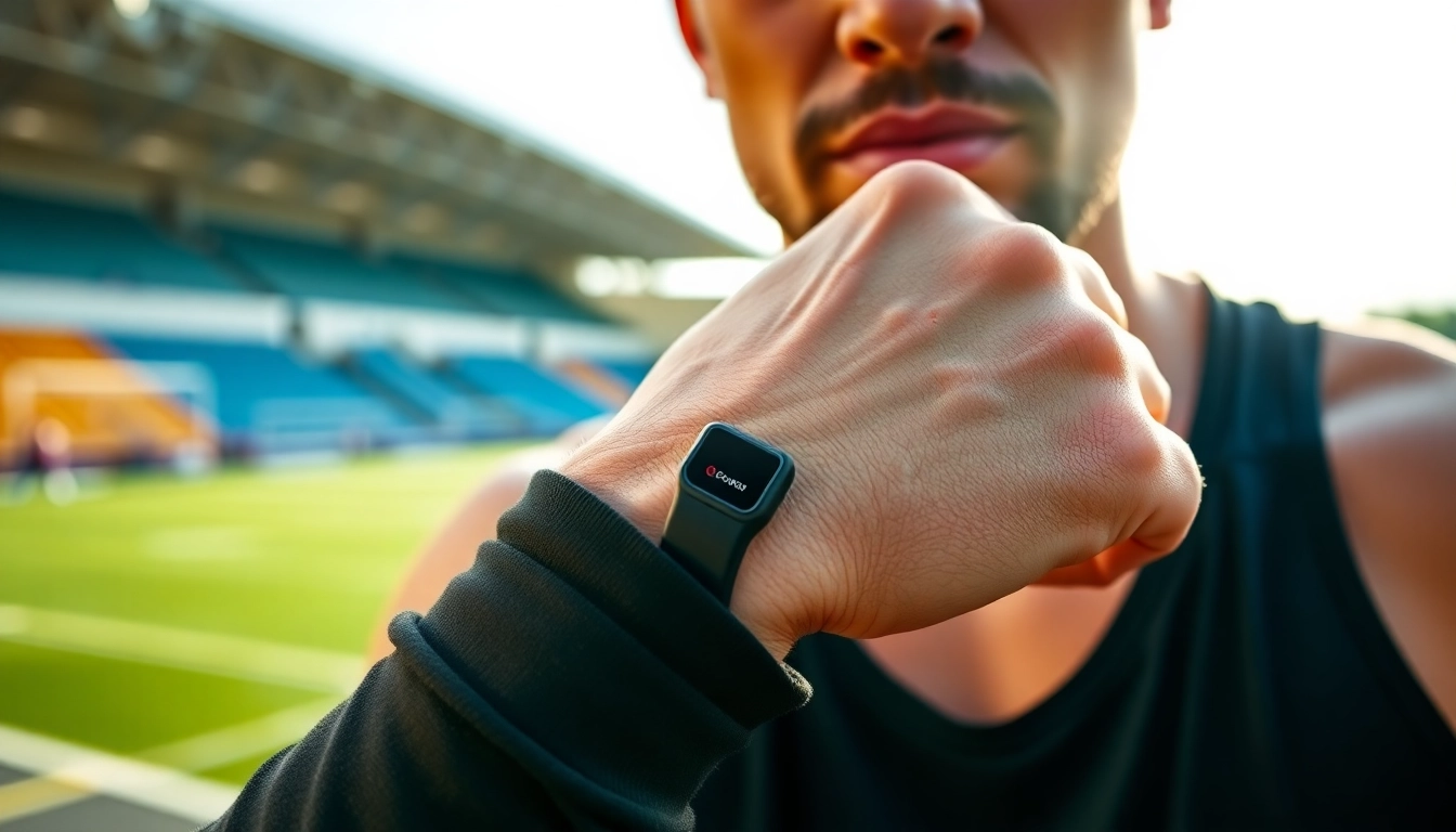 Demonstrating the power balance pulsera on an athlete’s wrist during a sunny outdoor activity.