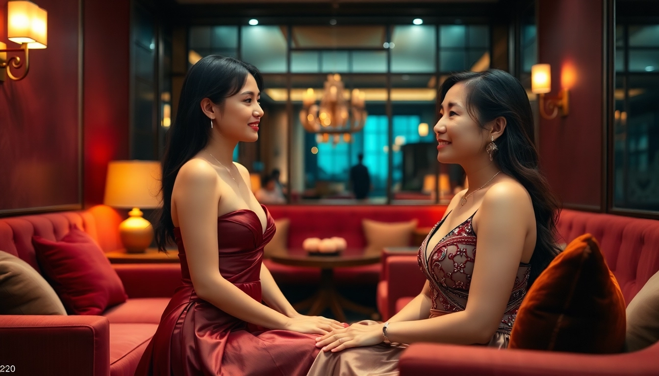 Elegant Singapore escort offering premium companionship in a luxurious lounge setting.