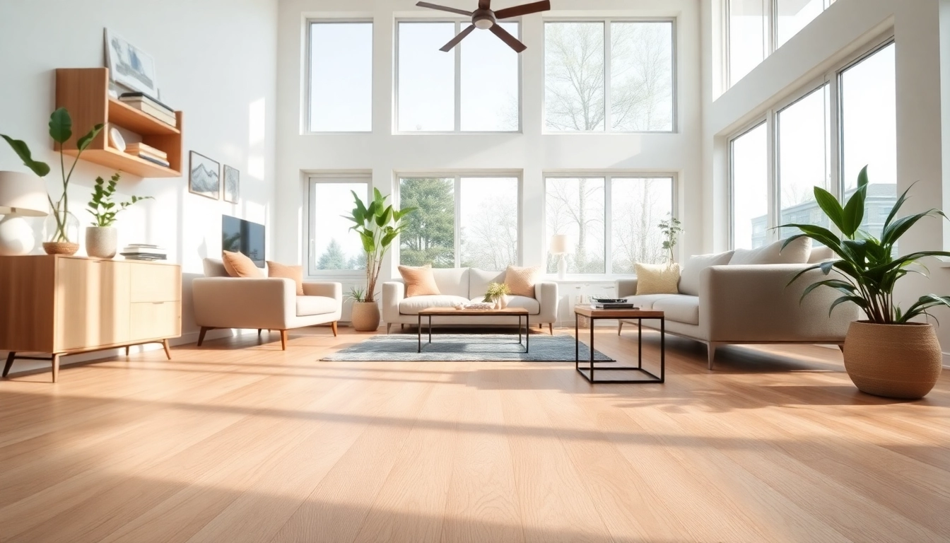 Transform your space with blonde oak vinyl flooring near me for a stylish, modern living area.