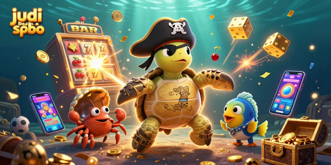Experience thrilling sports betting with judi bola spbo in a vibrant underwater casino scene.