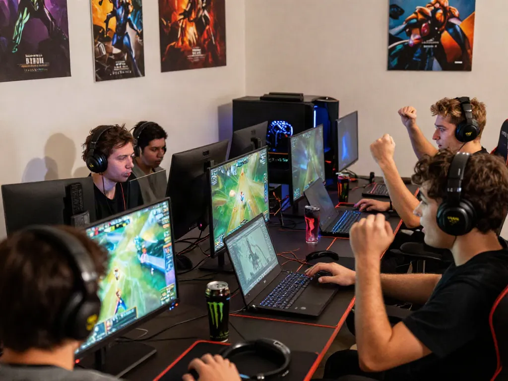 Dynamic online gaming scene showcasing DJARUMBOS LINK ALTERNATIF in an engaging environment with players.