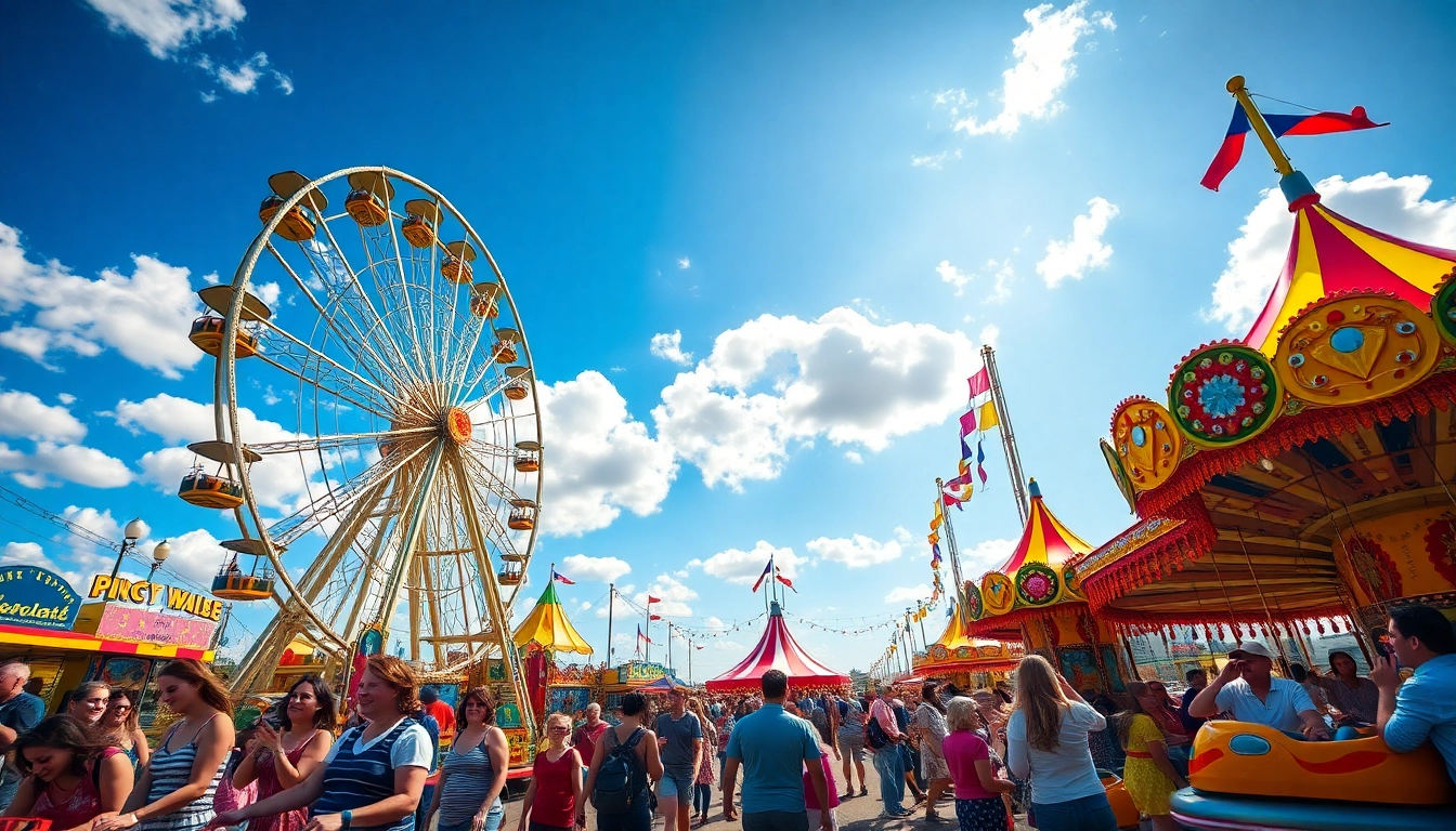 Experience the excitement of funfair rides for hire Newcastle with families enjoying various attractions.
