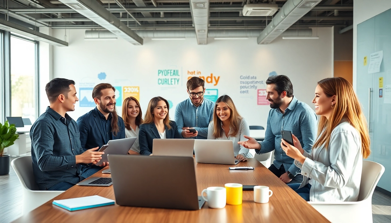 Engaging teamwork at https://www.pnmmedia.com highlighting creativity and collaboration in a modern office.