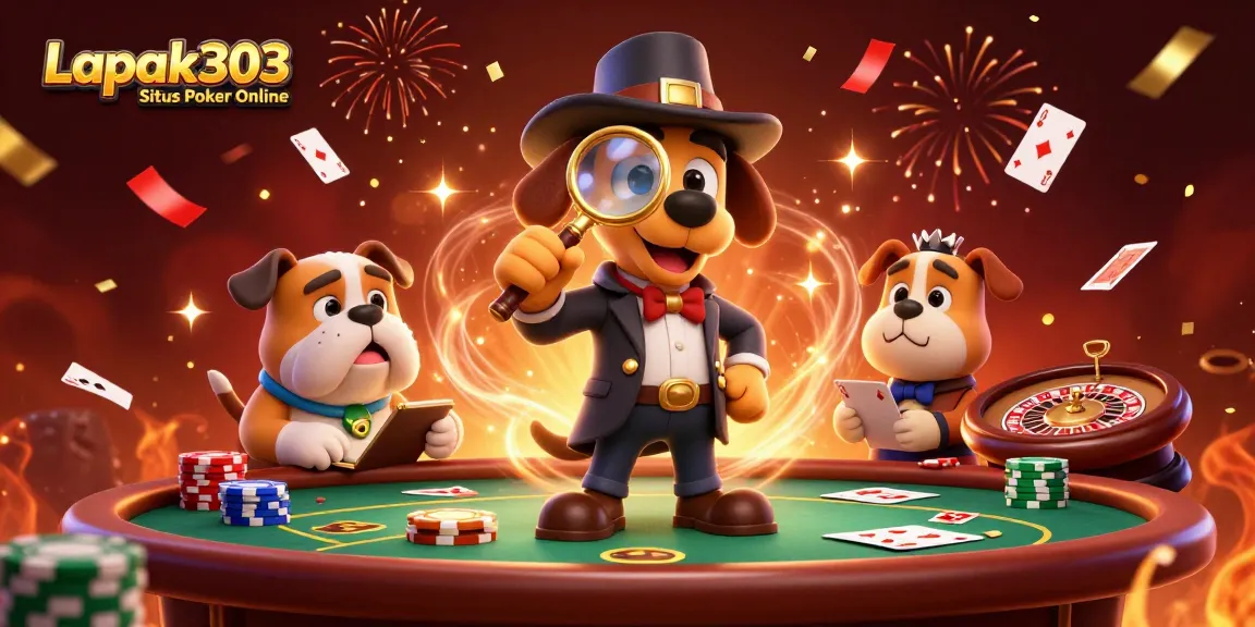 Play poker online at Lapak303 Situs Poker Online with exciting gaming elements and dynamic characters.