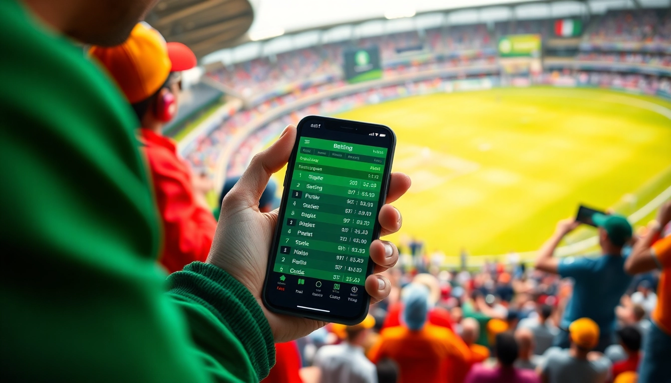 Explore the best sports betting apps in India with a smartphone showcasing live betting odds.