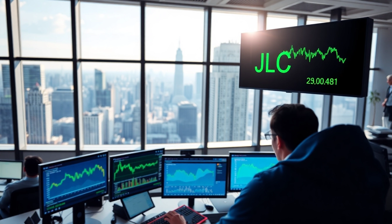 Analyze the JCI stock price with detailed trading visuals and modern financial environment.