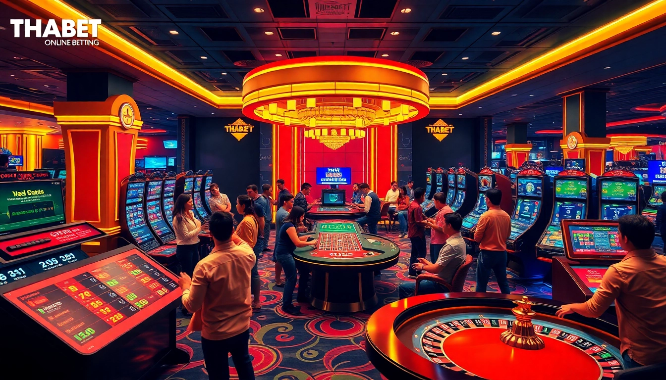 Experience the thrill of betting at THABET's vibrant online casino.