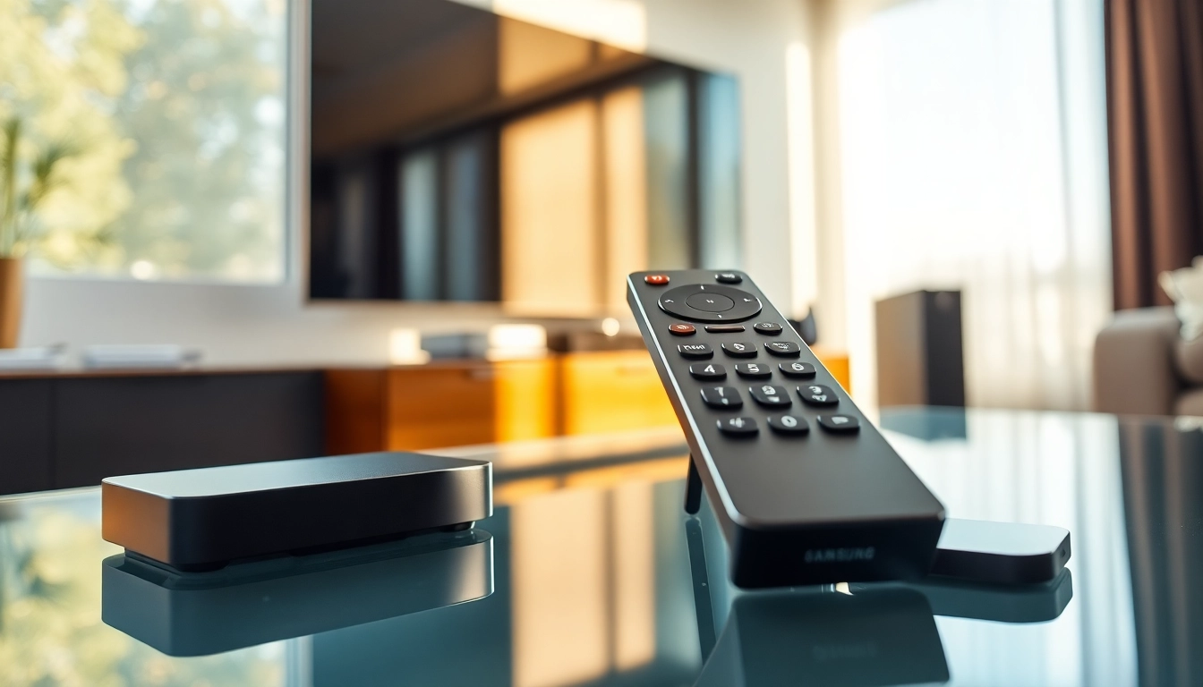Bedienen Sie den Samsung One Remote universal original mit einem eleganten Design und modernen Funktionen.