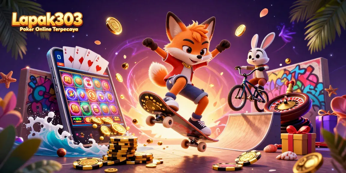 Join the action at Lapak303 Poker Online Terpercaya with thrilling poker scenes and dynamic characters!