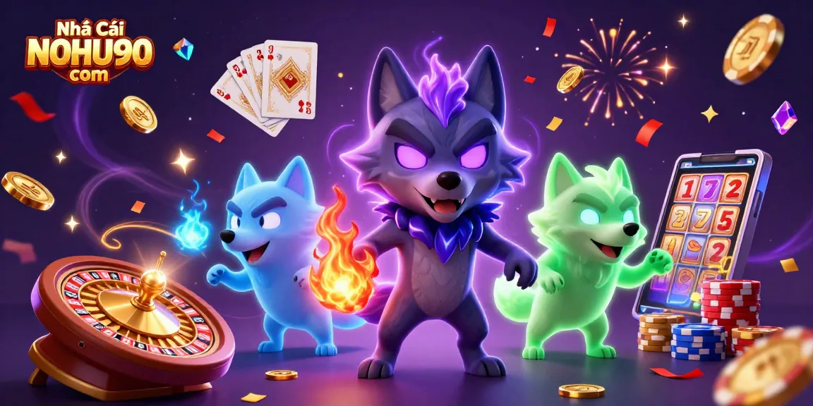 Experience the thrill of slots at Nhà Cái NOHU90 com with vibrant 3D gaming elements.