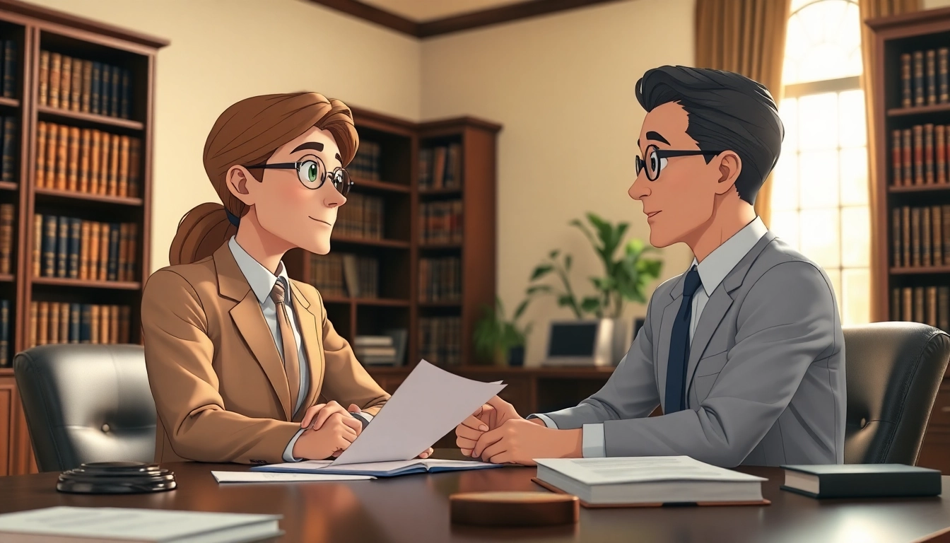 Consultation at https://www.chriseadslegal.com showcasing a lawyer and client in an office.