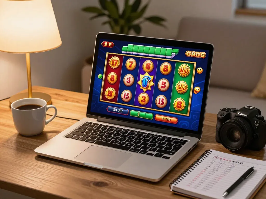 Engaging in an online slot session with vibrant Mahjong reels, highlighting strategic gameplay.