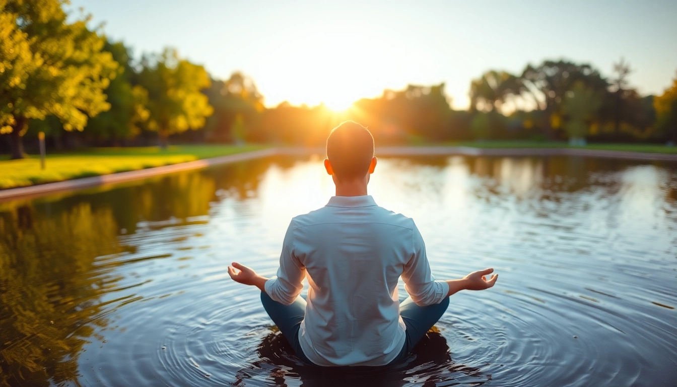 Embracing tranquility, life in a break down imagery reflects inner peace and self-discovery.