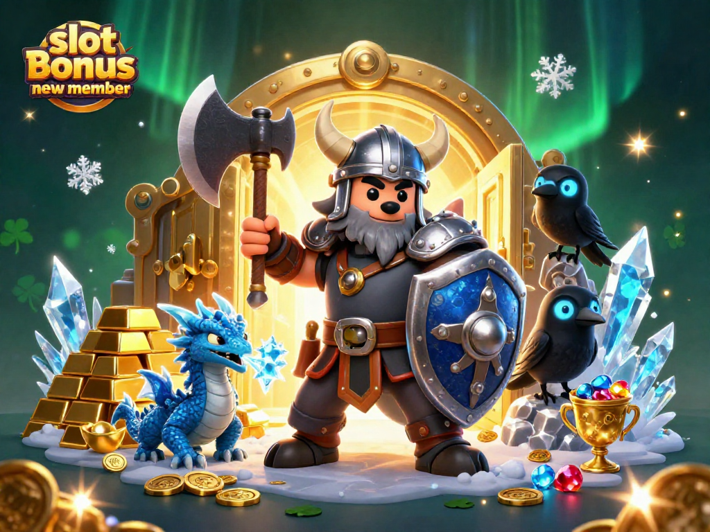 Engage with the slot bonus new member and witness a 3D Viking warrior triumphing over casino treasures.