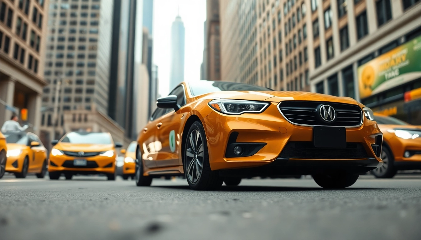 Car service nyc providing a professional vehicle in the vibrant streets of NYC.