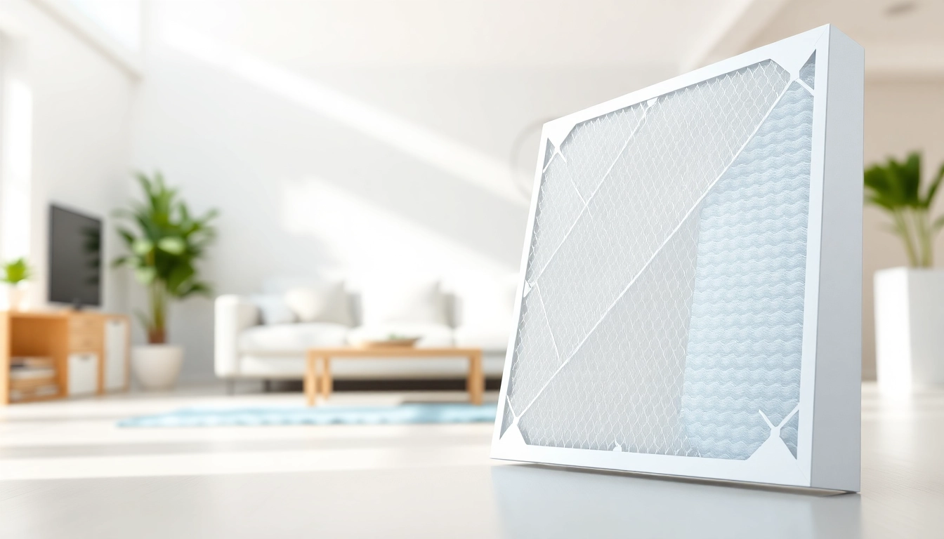 HEPA filter with intricate design elements highlighting filtration technology in a sunny setting.
