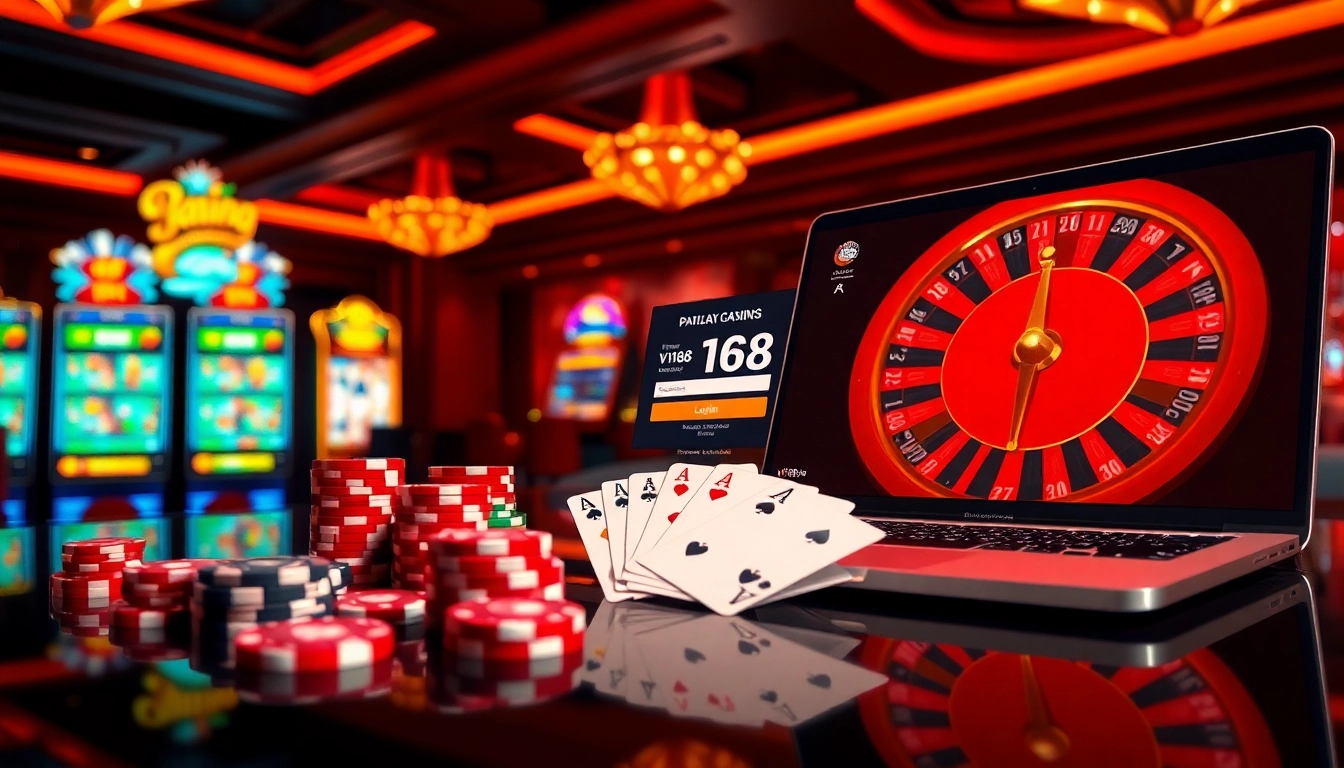 Experience the thrill of online gaming with vn168 đăng nhập showcasing vibrant casino elements.