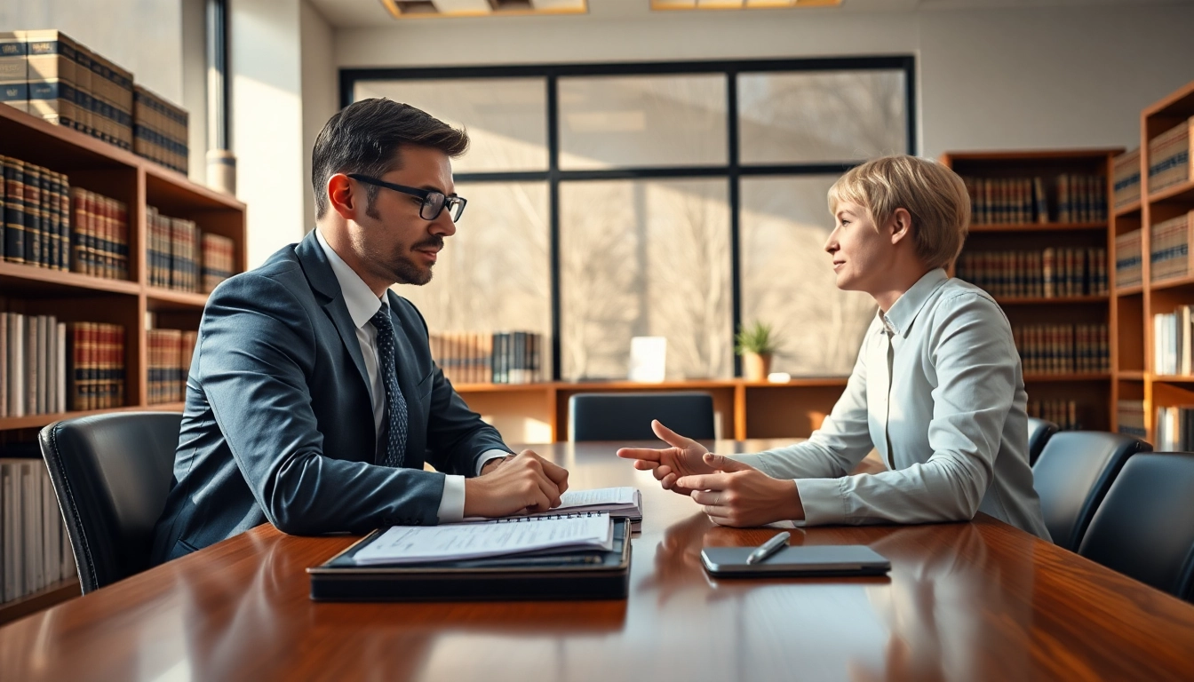 Consultative session with Alexandria Personal Injury Lawyer helping a client navigate legal options.