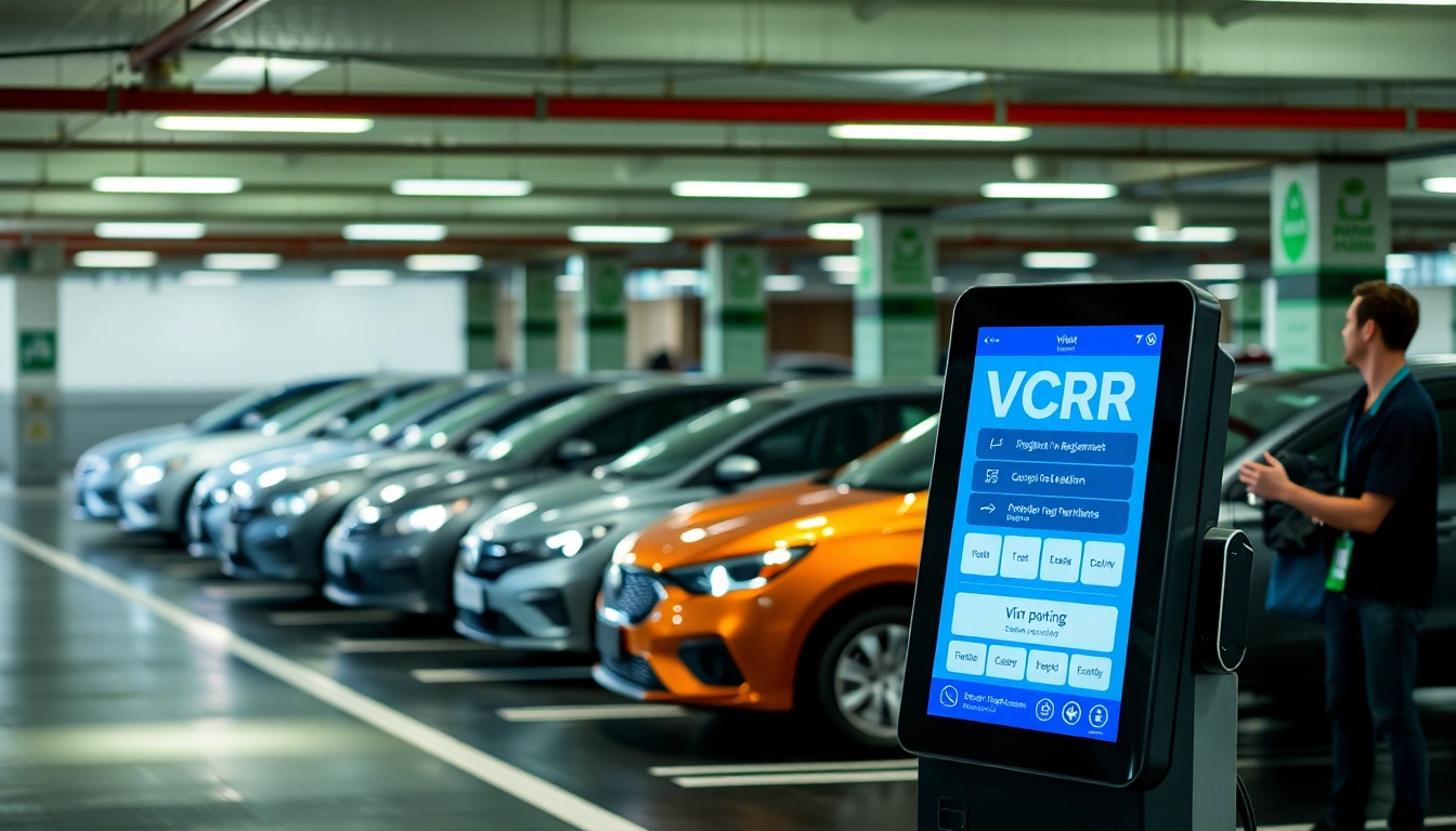 Streamlining vrr parking experiences with innovative management solutions showcasing a touchscreen kiosk.