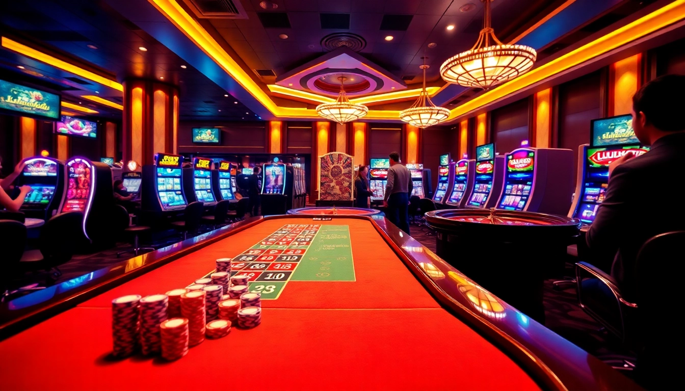 Experience the excitement at luongsontv with high-stakes gambling and luxurious casino visuals.