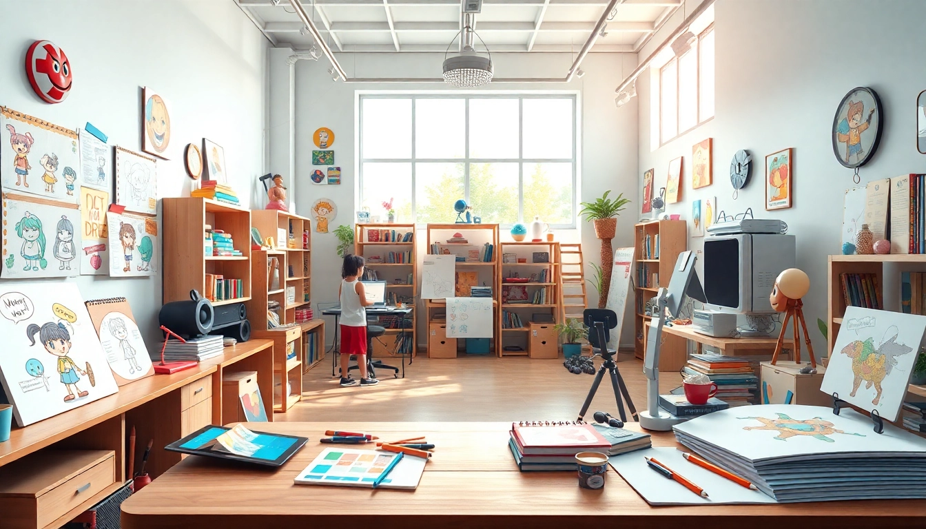 Animation Agency kreiert lebendige Animationen in einem inspirierenden Studio.
