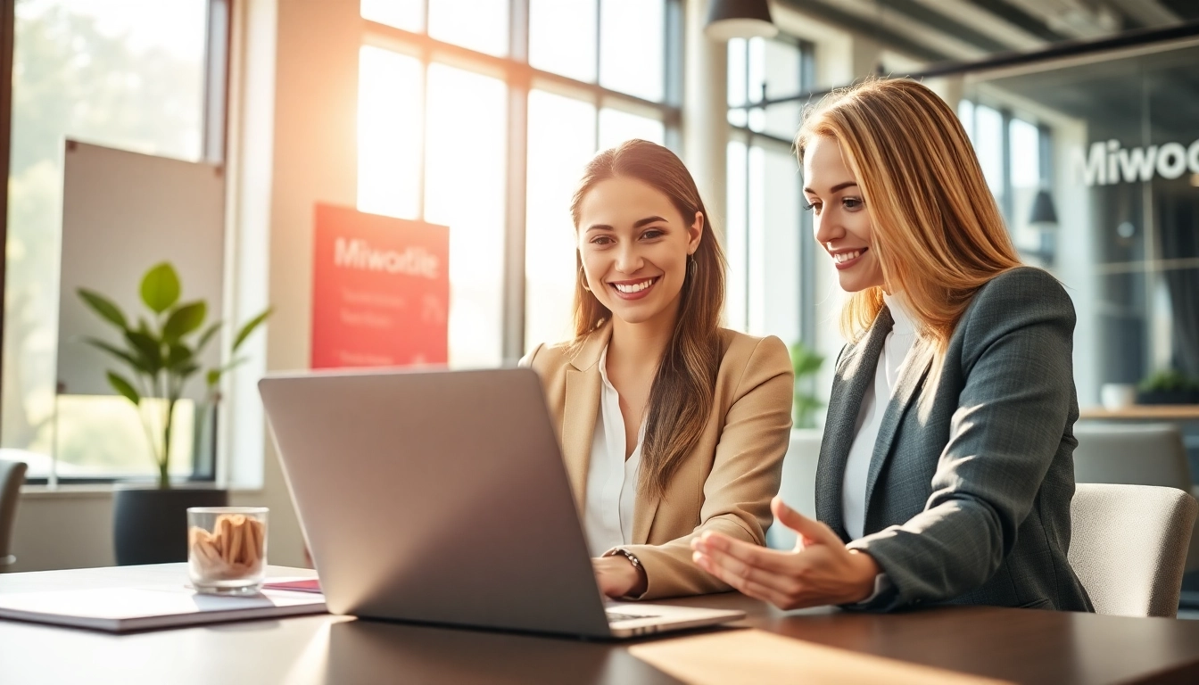 Engage with clients at https://envisionbrandmarketing.com/contactus.html in a modern office.
