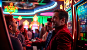 Menangkan permainan slot gacor dengan suasana kasino yang ceria dan berwarna-warni.