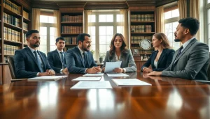 Consultation at https://www.wcfjustice.com highlighting lawyers discussing legal options.