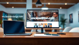 Interactive desktop setup showcasing https://wpedition.com for a productive workspace.