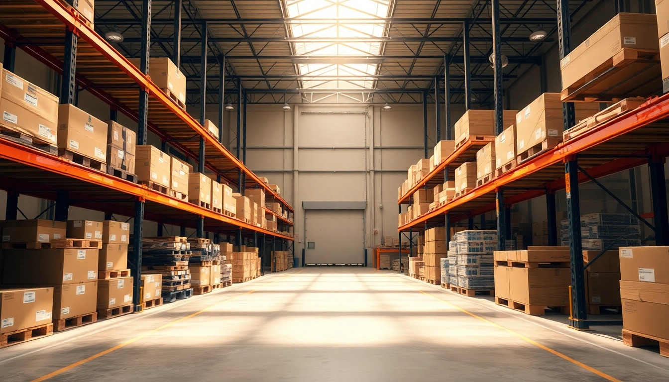 Optimize warehousing operations in a well-organized facility with advanced storage solutions.