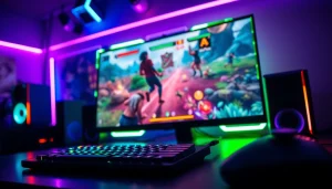 Engage in thrilling gameplay with a vibrant gaming interface at https://www.trilgameshproject.com showcasing dynamic action.