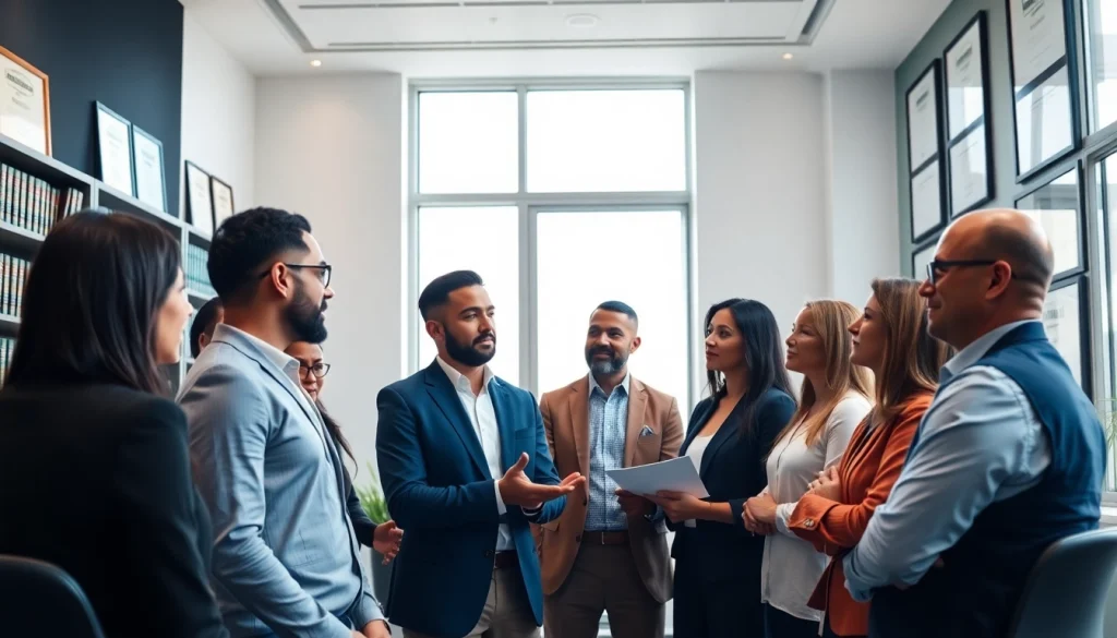 Professional consultation at https://www.lalitlaw.com with a diverse group discussing legal matters.