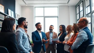 Professional consultation at https://www.lalitlaw.com with a diverse group discussing legal matters.