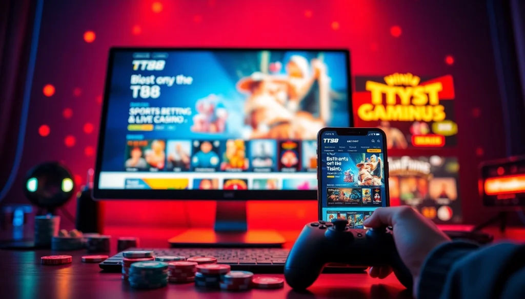 Exciting gaming experience on TT88 platform showcasing vibrant games and engaging interface.